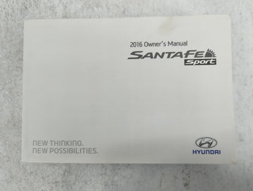 2016 Hyundai Santa Fe Owners Manual Book Guide P/N:G2WO-EU59C OEM Used Auto Parts - Oemusedautoparts1.com