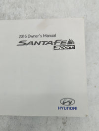 2016 Hyundai Santa Fe Owners Manual Book Guide P/N:G2WO-EU59C OEM Used Auto Parts - Oemusedautoparts1.com