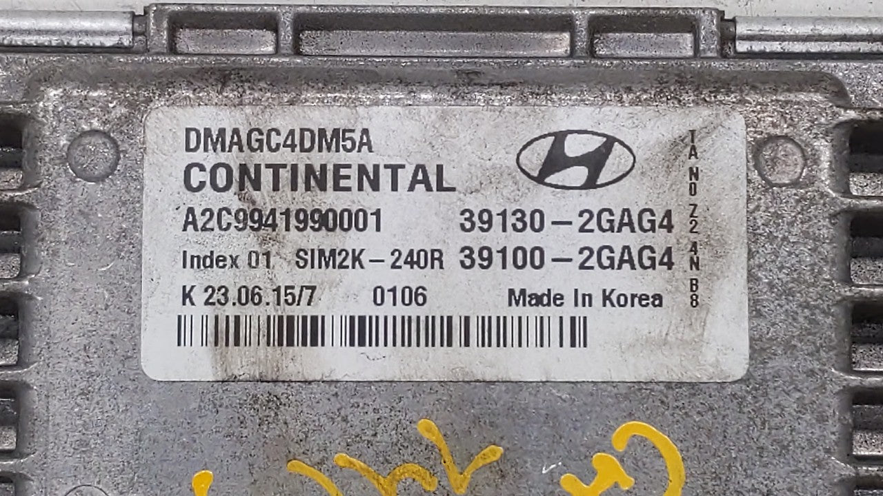 2016 Hyundai Santa Fe PCM Engine Control Computer ECU ECM PCU OEM P/N:39130-2GAG5 39130-2GAG1, 39100-2GAG1, 39130-2GAG2 Fits