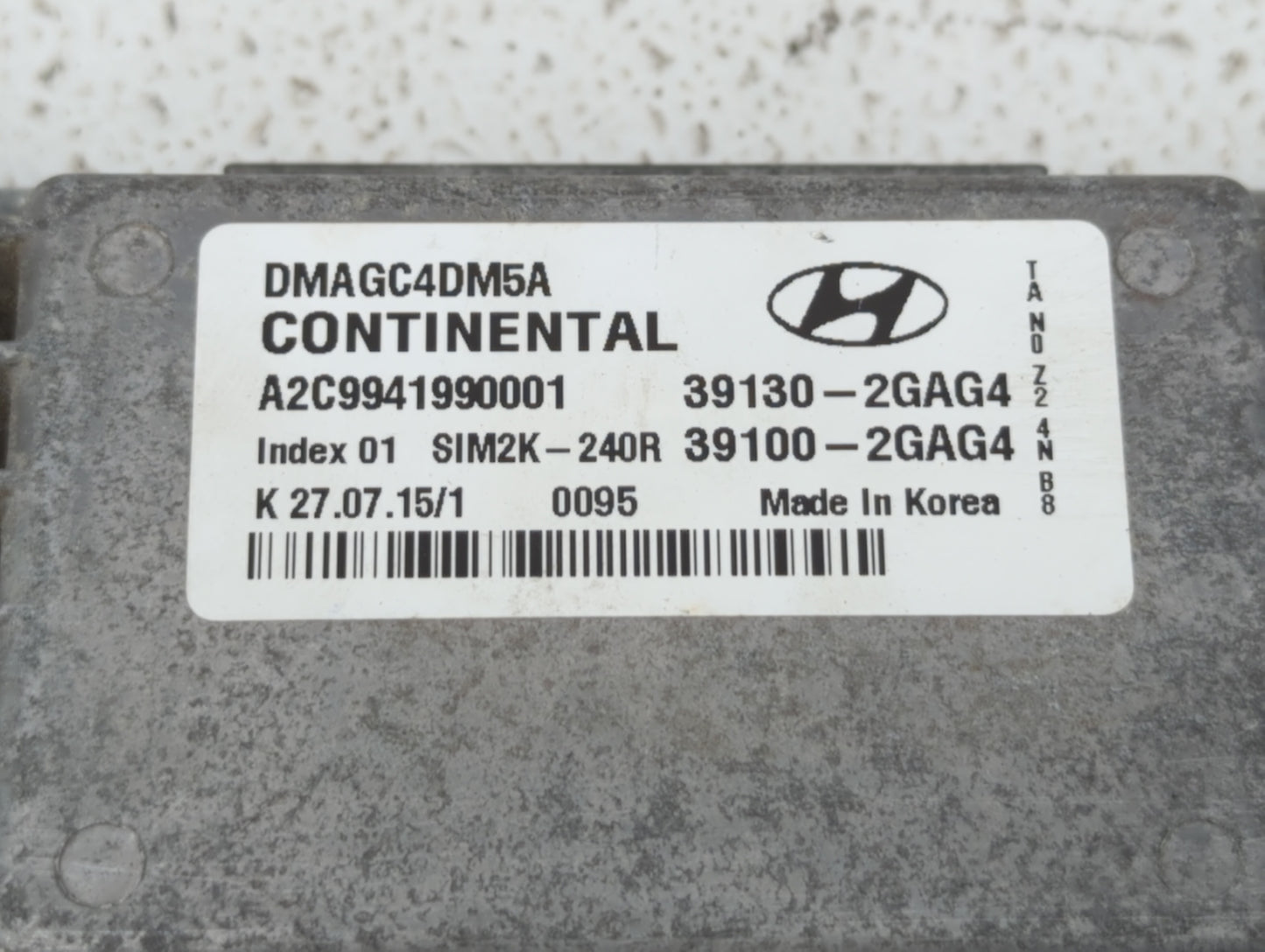 2016 Hyundai Santa Fe PCM Engine Control Computer ECU ECM PCU OEM P/N:39100-2GAG5 39130-2GAG5, 39100-2GAG0, 39130-2GAG0 Fits