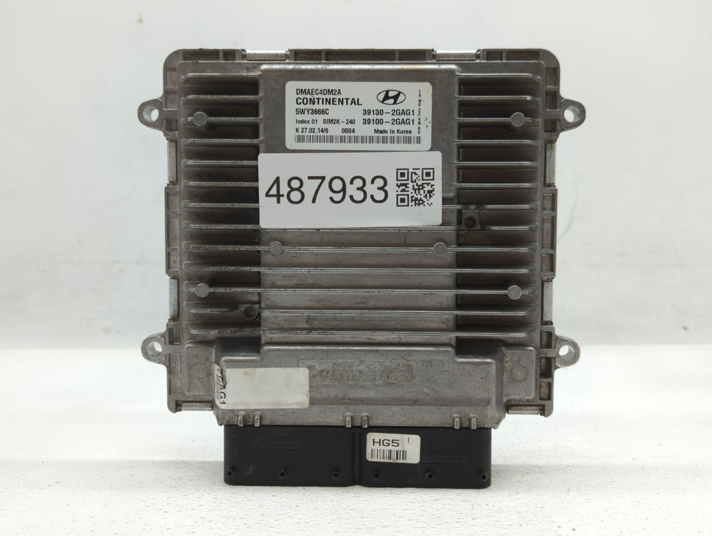 2016 Hyundai Santa Fe PCM Engine Control Computer ECU ECM PCU OEM P/N:39100-2GAG1 39130-2GAG1, 39100-2GAG5, 39130-2GAG5 Fits