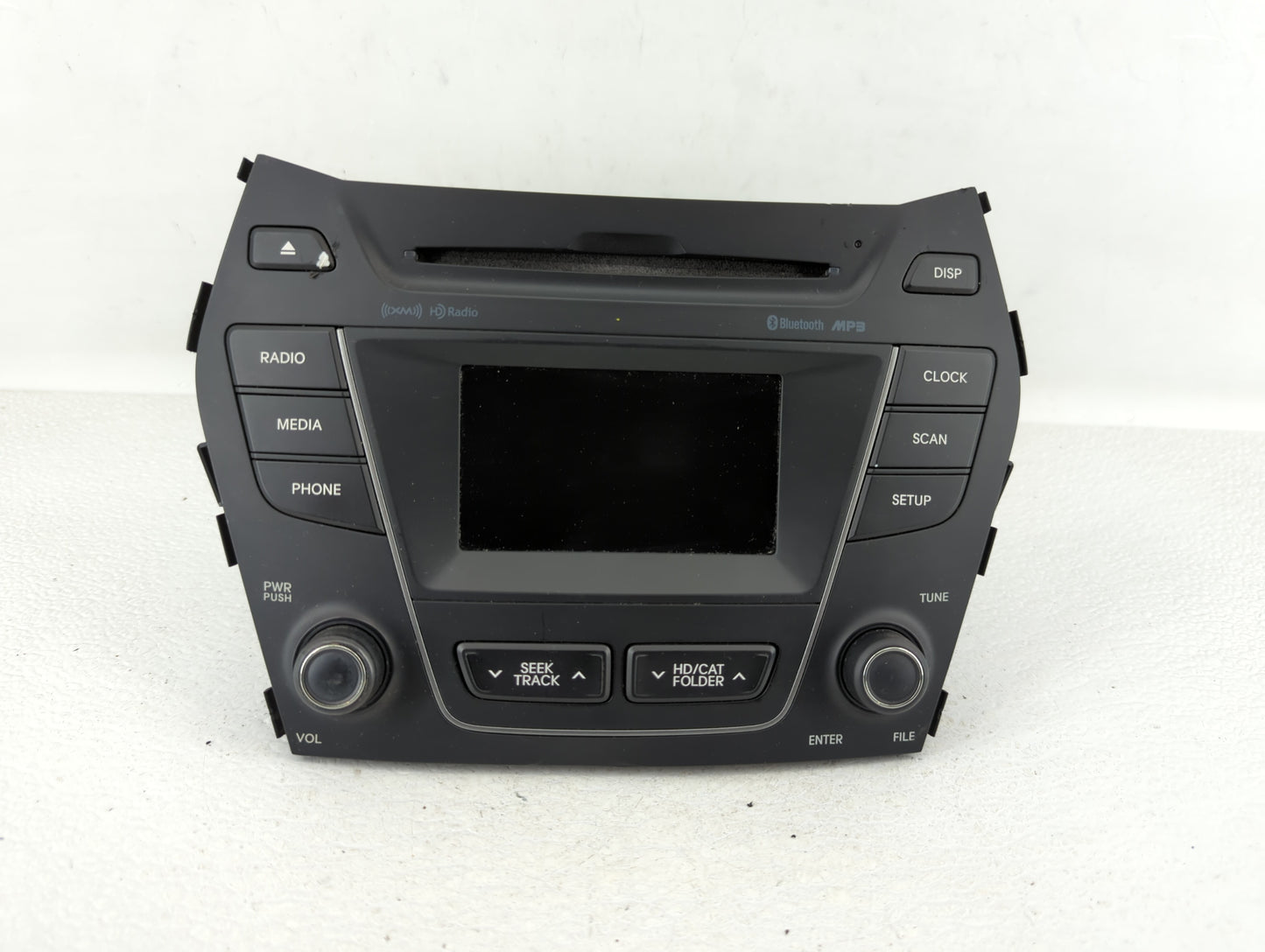 2015-2016 Hyundai Santa Fe Radio AM FM Cd Player Receiver Replacement P/N:96180-4Z1024X Fits Fits 2015 2016 OEM Used Auto Pa