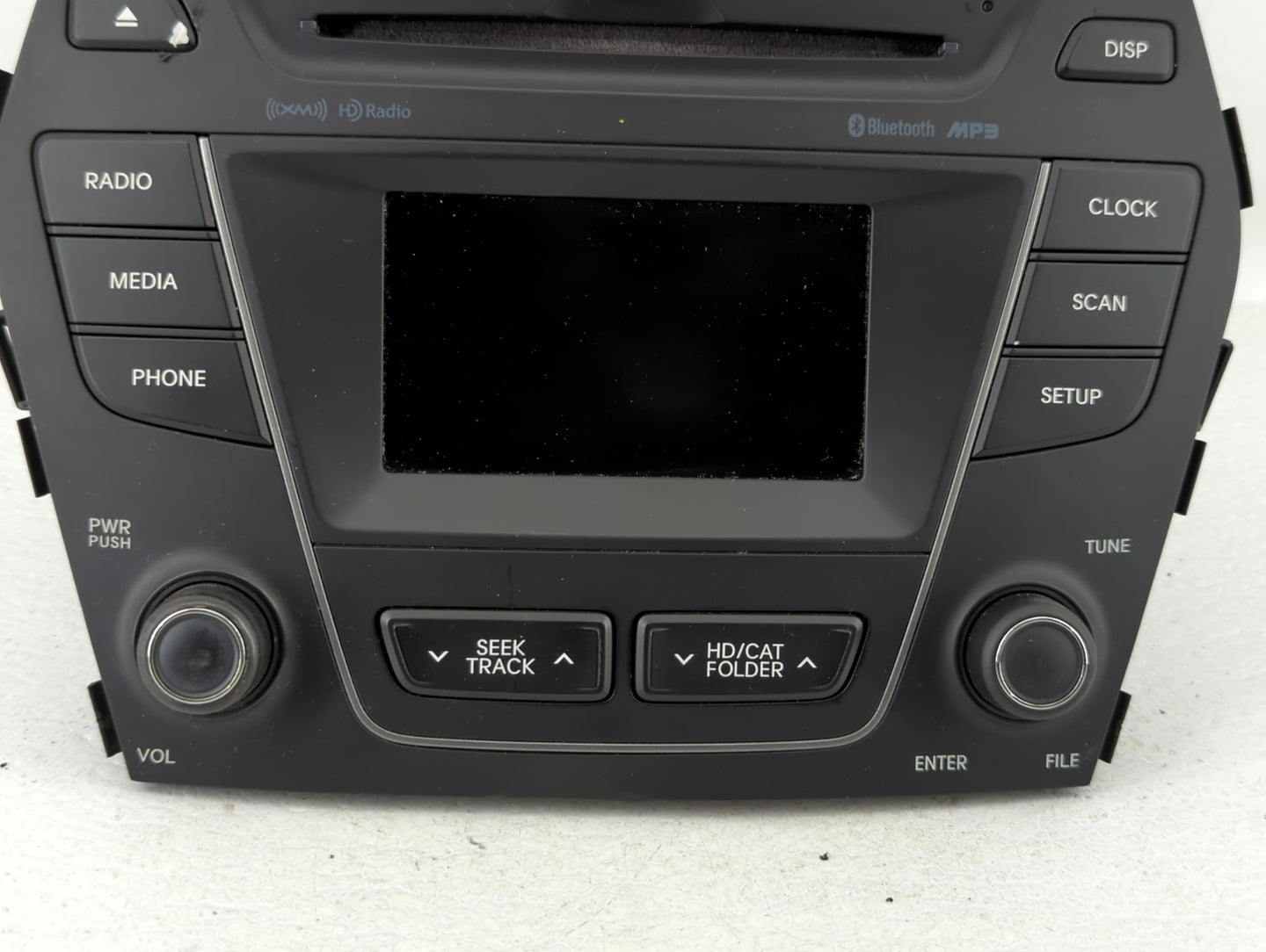 2015-2016 Hyundai Santa Fe Radio AM FM Cd Player Receiver Replacement P/N:96180-4Z1024X Fits Fits 2015 2016 OEM Used Auto Pa