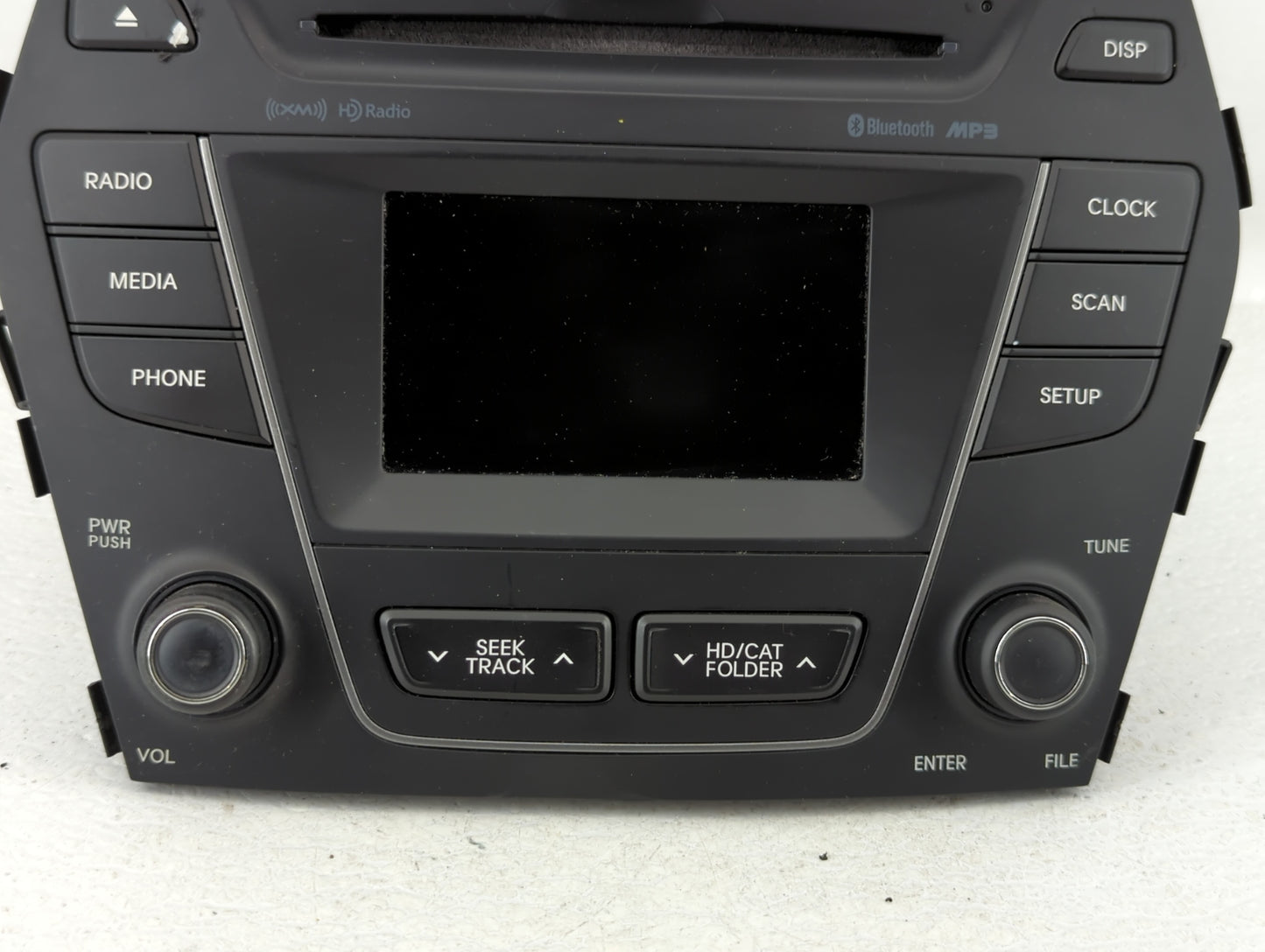 2015-2016 Hyundai Santa Fe Radio AM FM Cd Player Receiver Replacement P/N:96180-4Z1024X Fits Fits 2015 2016 OEM Used Auto Pa