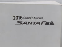 2016 Hyundai Santa Fe Owners Manual Book Guide P/N:FB80-EU51D OEM Used Auto Parts - Oemusedautoparts1.com