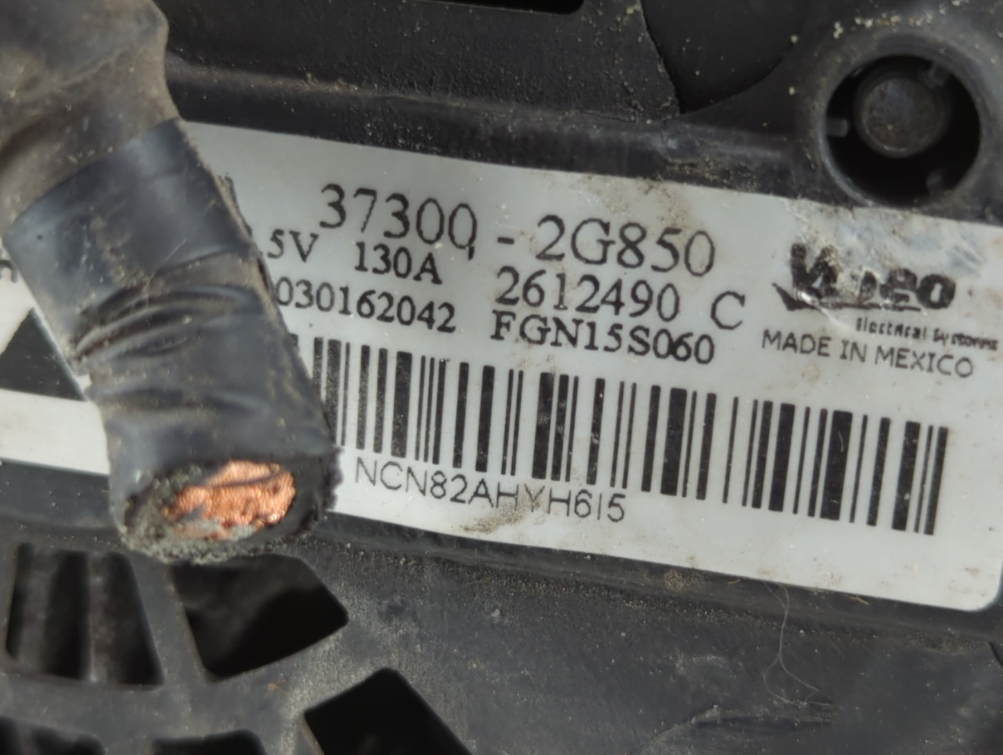 2016 Hyundai Santa Fe Alternator Replacement Generator Charging Assembly Engine OEM P/N:37300 2G850 Fits Fits 2014 2015 OEM 