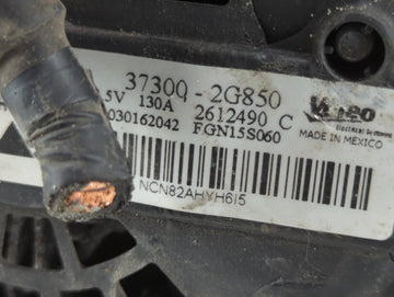 2016 Hyundai Santa Fe Alternator Replacement Generator Charging Assembly Engine OEM P/N:37300 2G850 Fits Fits 2014 2015 OEM Used Auto Parts