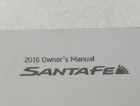 2016 Hyundai Santa Fe Owners Manual Book Guide P/N:GB80-EU58G OEM Used Auto Parts - Oemusedautoparts1.com