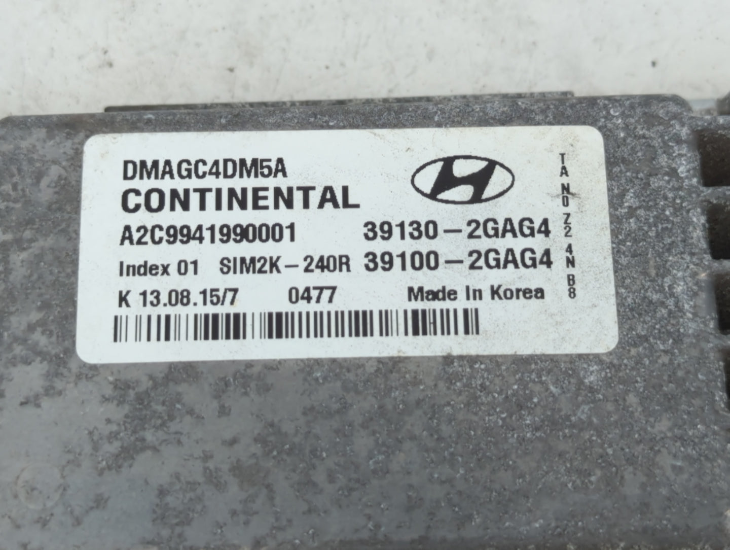 2016 Hyundai Santa Fe PCM Engine Control Computer ECU ECM PCU OEM P/N:39100-2GAG4 39130-2GAG4 Fits OEM Used Auto Parts - Oem