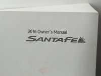2016 Hyundai Santa Fe Owners Manual Book Guide P/N:GB80-EU56F OEM Used Auto Parts - Oemusedautoparts1.com