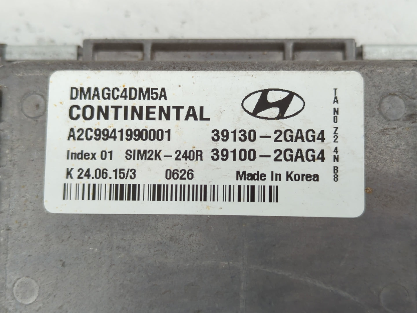 2016 Hyundai Santa Fe PCM Engine Control Computer ECU ECM PCU OEM P/N:39100-2GAG4 39130-2GAG4 Fits OEM Used Auto Parts - Oem