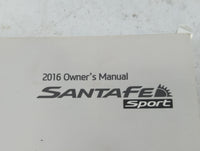 2016 Hyundai Santa Fe Sport Owners Manual Book Guide P/N:G2W0-EU56B OEM Used Auto Parts - Oemusedautoparts1.com