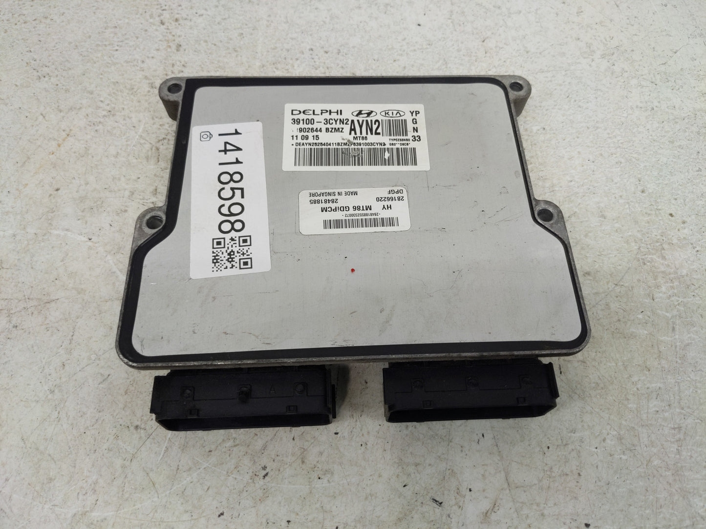 2016 Hyundai Sedona PCM Engine Control Computer ECU ECM PCU OEM P/N:39100-3CYN2 AYN2 Fits OEM Used Auto Parts - Oemusedautop