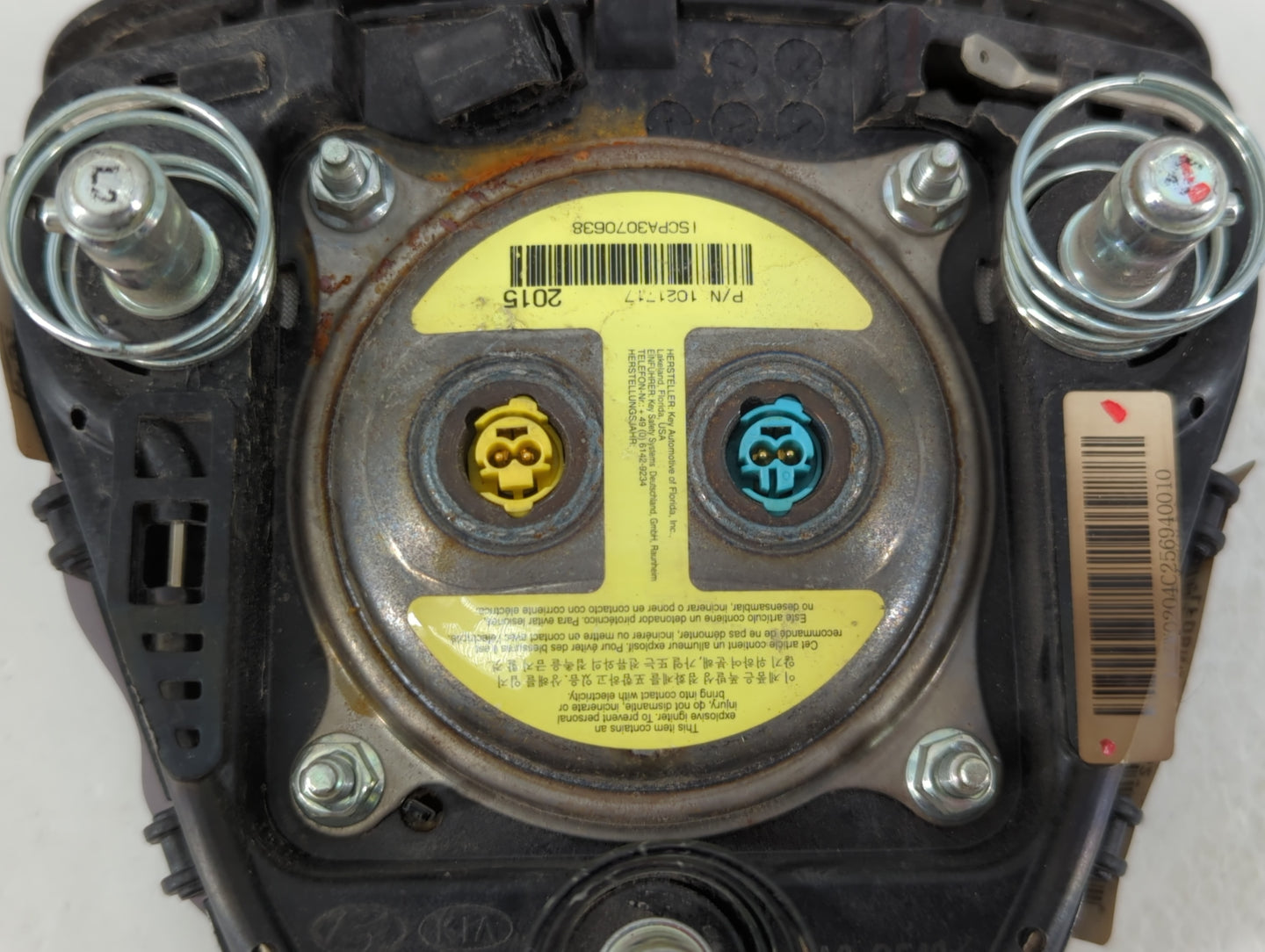 2015-2017 Hyundai Sonata Air Bag Driver Left Steering Wheel Mounted P/N:1021717 Fits Fits 2015 2016 2017 OEM Used Auto Parts