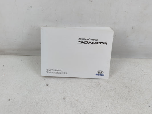 2016 Hyundai Sonata Owners Manual Book Guide P/N:GC10-EU50B OEM Used Auto Parts - Oemusedautoparts1.com