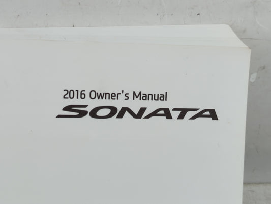 2016 Hyundai Sonata Owners Manual Book Guide P/N:GC10-EU50B OEM Used Auto Parts