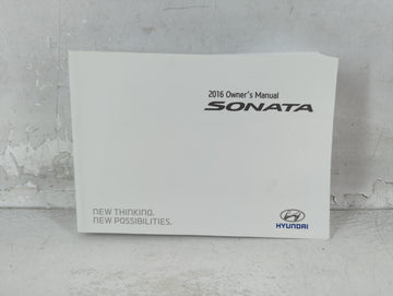 2016 Hyundai Sonata Owners Manual Book Guide P/N:GC10-EU59A OEM Used Auto Parts - Oemusedautoparts1.com