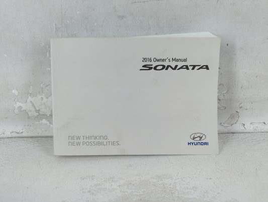 2016 Hyundai Sonata Owners Manual Book Guide P/N:GC10-EU63E OEM Used Auto Parts - Oemusedautoparts1.com