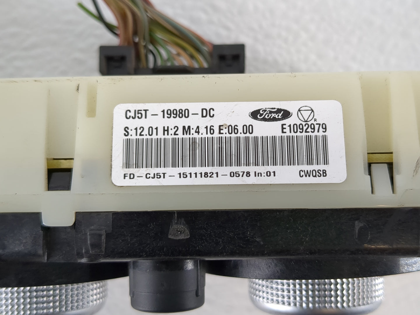 2015-2017 Hyundai Sonata Climate Control Module Temperature AC/Heater Replacement P/N:CJ5T-19980-DC Fits Fits 2015 2016 2017
