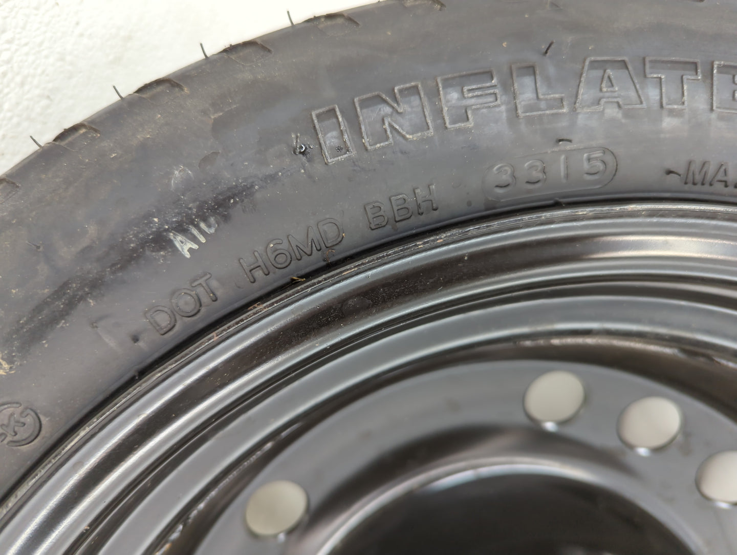 2015-2022 Hyundai Sonata Spare Donut Tire Wheel Rim Oem - Oemusedautoparts1.com