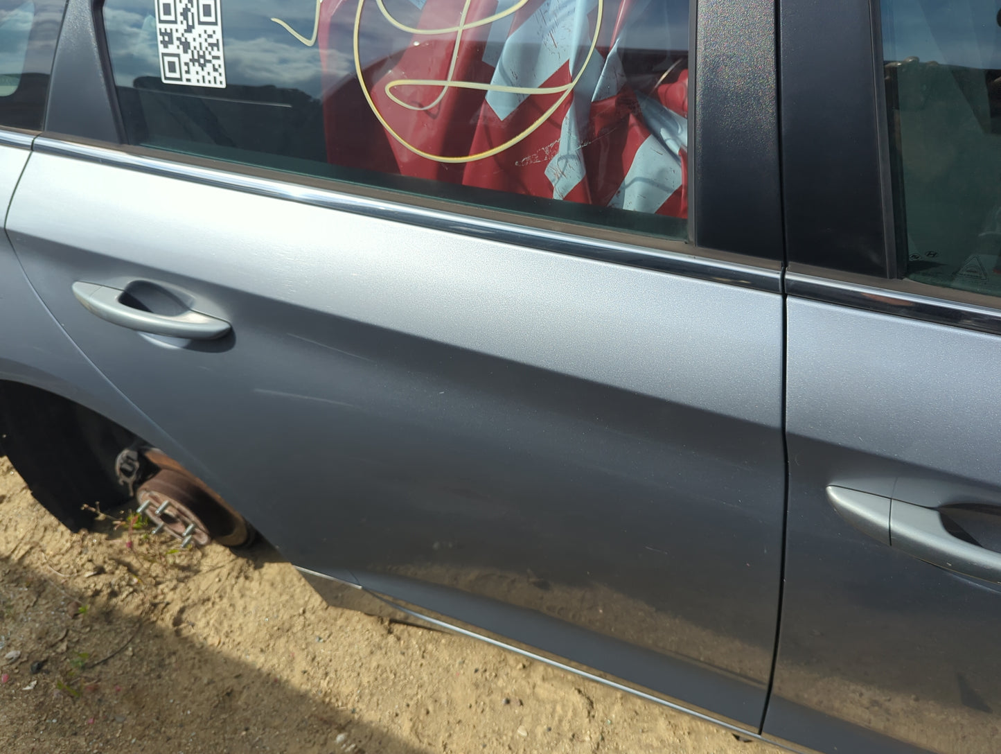 2015-2017 Hyundai Sonata Passenger Rear Door Oem - Oemusedautoparts1.com