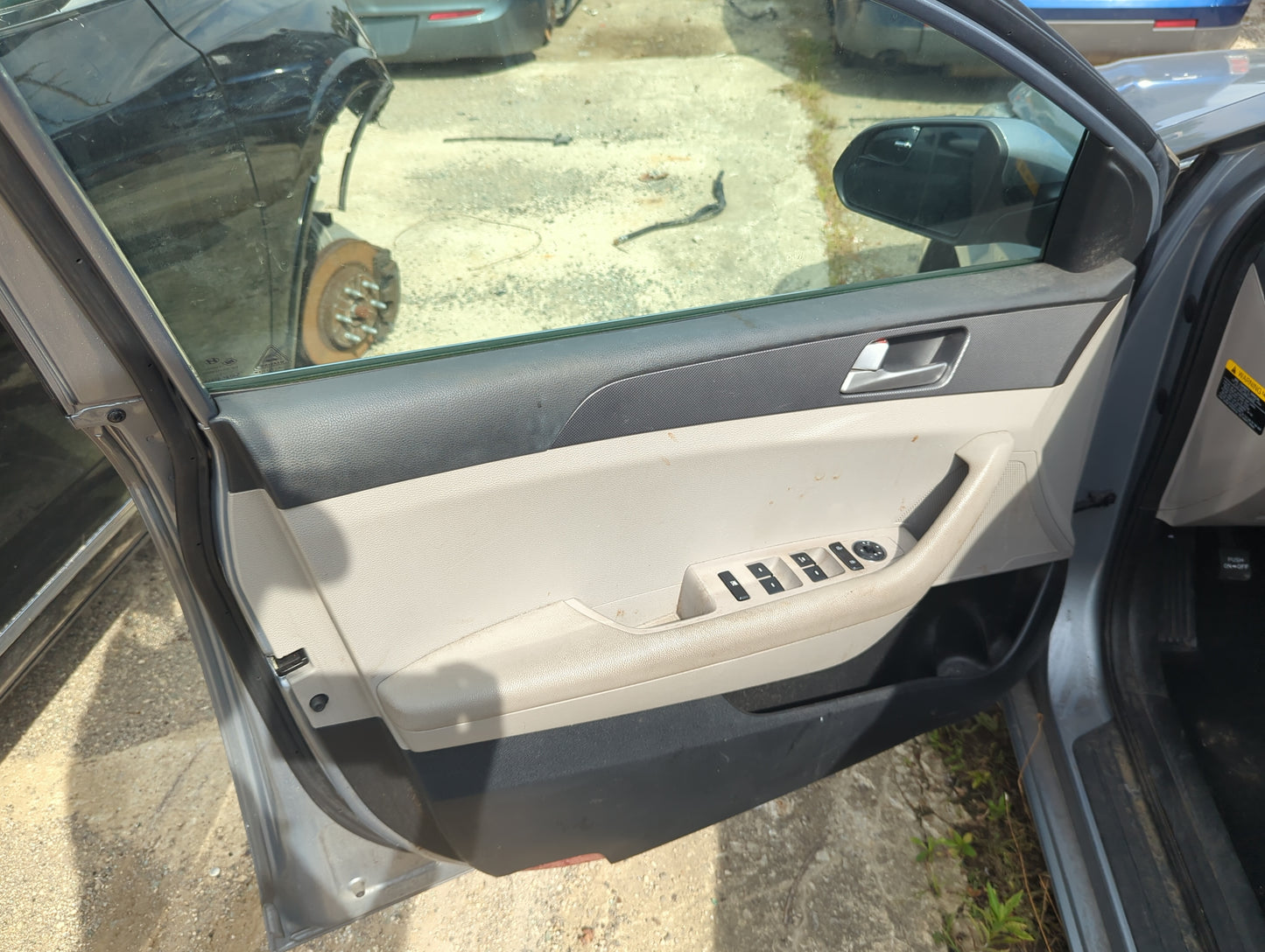 2016 Hyundai Sonata Front Left Driver Interior Door Panel Trim - Oemusedautoparts1.com