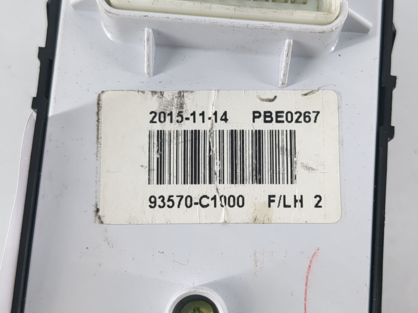2015-2019 Hyundai Sonata Master Power Window Switch Replacement Driver Side Left P/N:93570-C1000 Fits OEM Used Auto Parts - 