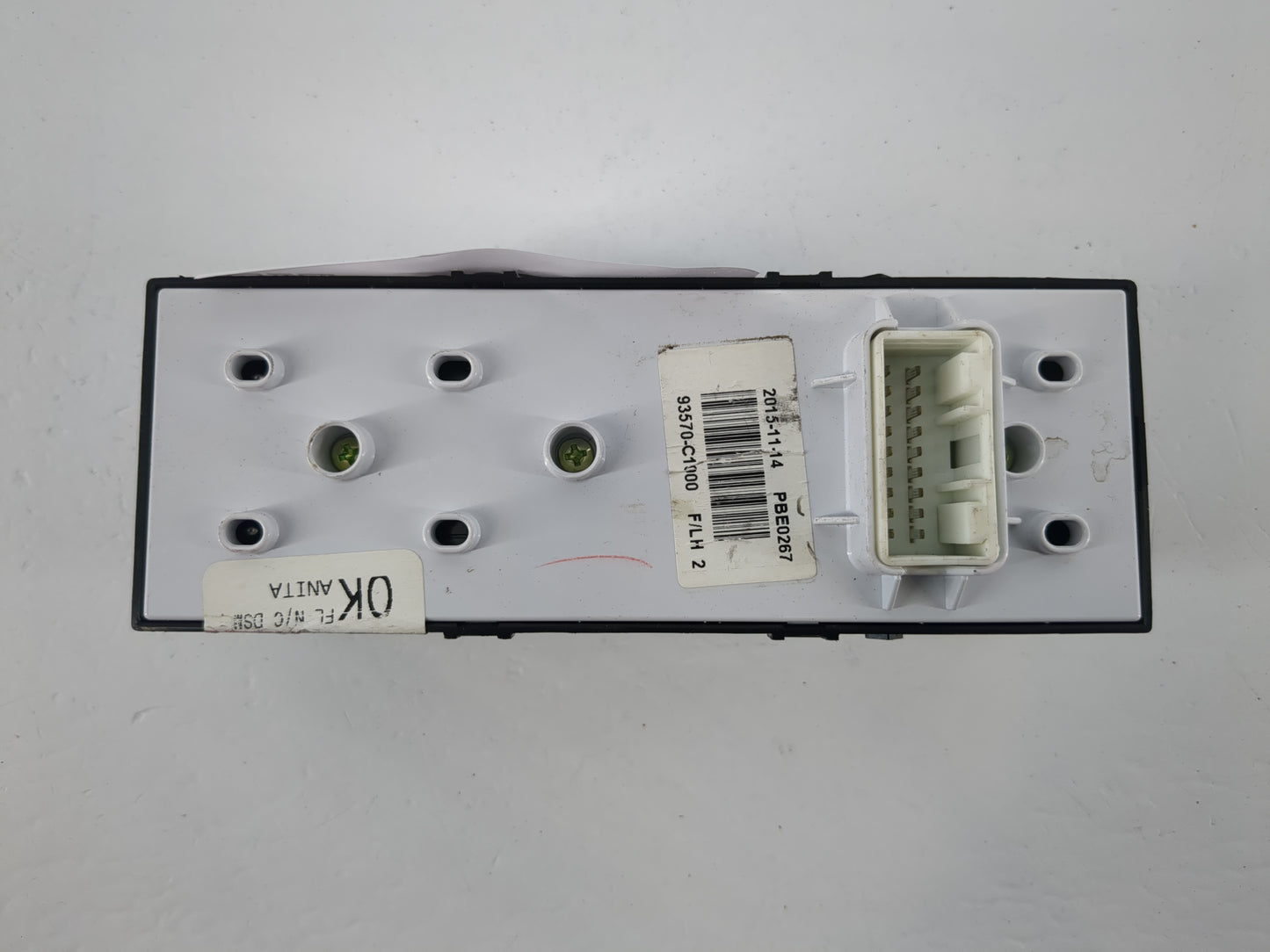2015-2019 Hyundai Sonata Master Power Window Switch Replacement Driver Side Left P/N:93570-C1000 Fits OEM Used Auto Parts - 