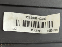 2015-2017 Hyundai Sonata Instrument Cluster Speedometer Gauges P/N:94001-C2200 Fits Fits 2015 2016 2017 OEM Used Auto Parts 
