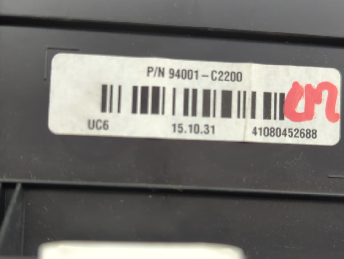 2016-2017 Hyundai Sonata Instrument Cluster Speedometer Gauges P/N:94001-C2200 Fits Fits 2016 2017 OEM Used Auto Parts - Oem