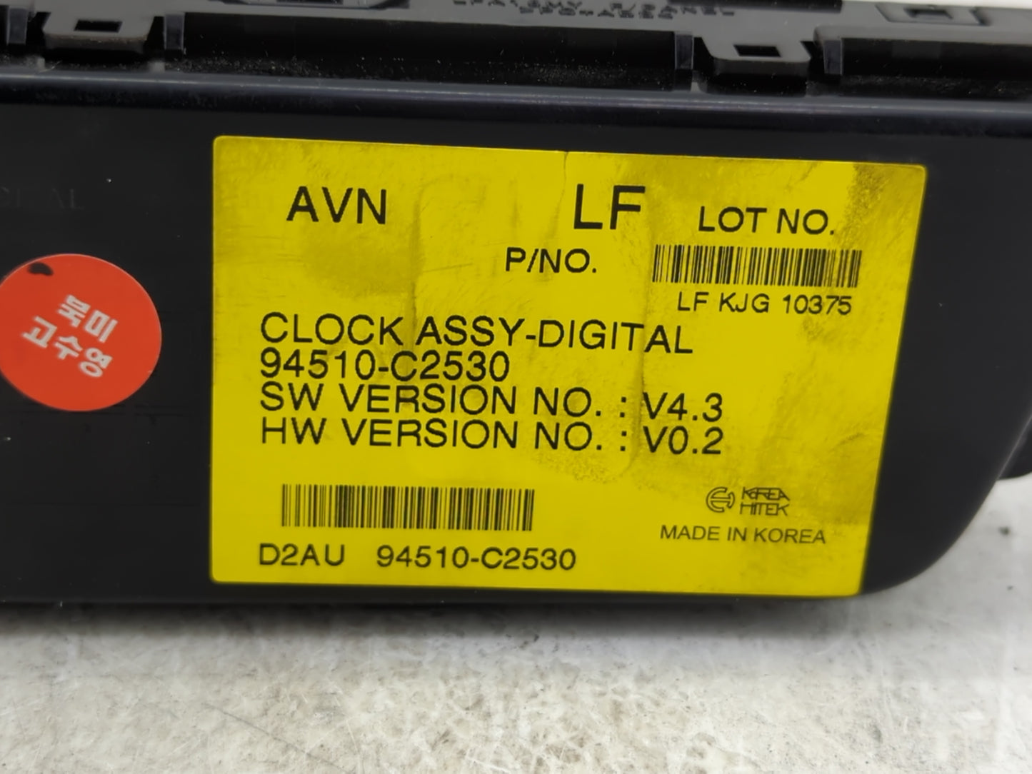 2015-2017 Hyundai Sonata Climate Control Module Temperature AC/Heater Replacement P/N:94510-C2530 Fits Fits 2015 2016 2017 O