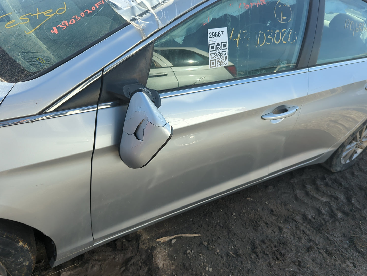 2015-2019 Hyundai Sonata Driver Front Door Oem - Oemusedautoparts1.com