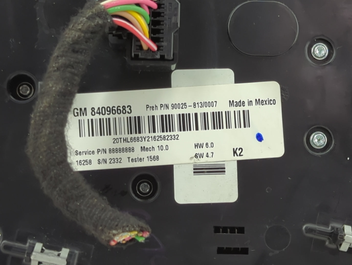 2015-2017 Hyundai Sonata Radio AM FM Cd Player Receiver Replacement P/N:84096683 Fits Fits 2015 2016 2017 OEM Used Auto Part