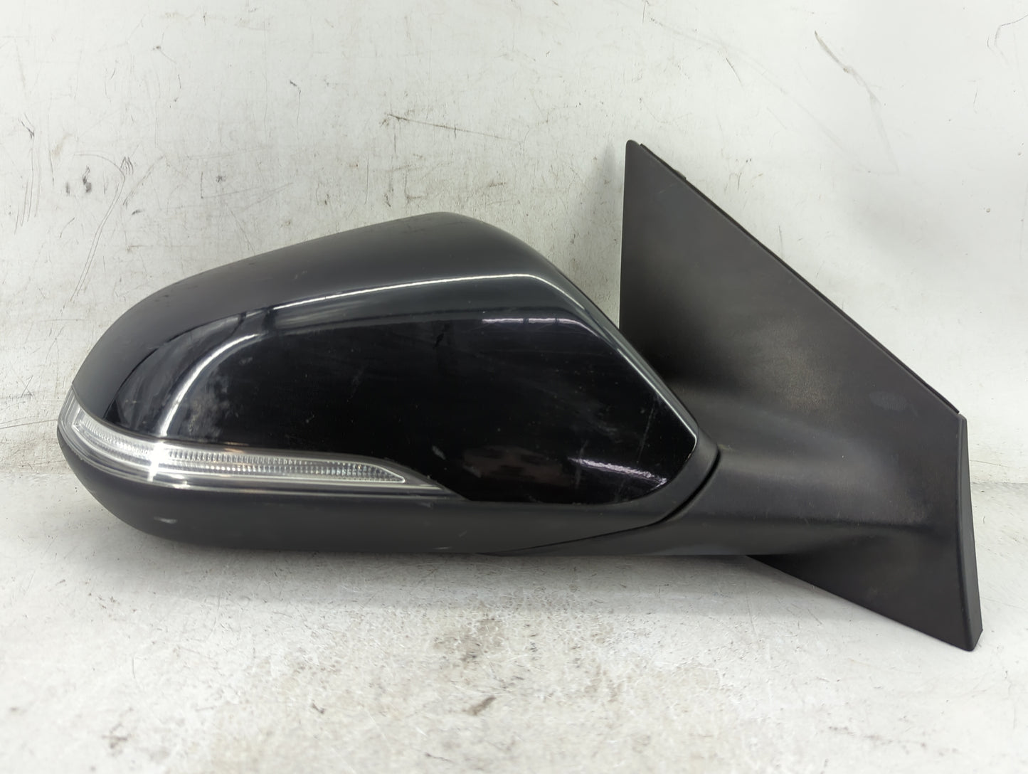 2016 Hyundai Sonata Passenger Right Side View Manual Door Mirror Black - Oemusedautoparts1.com