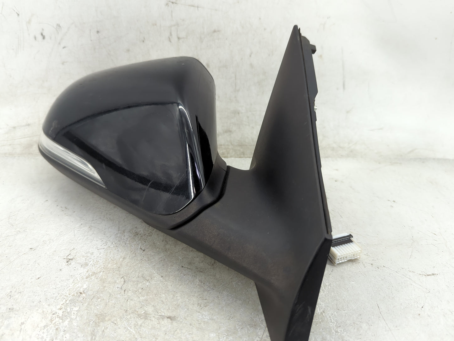 2016 Hyundai Sonata Passenger Right Side View Manual Door Mirror Black - Oemusedautoparts1.com