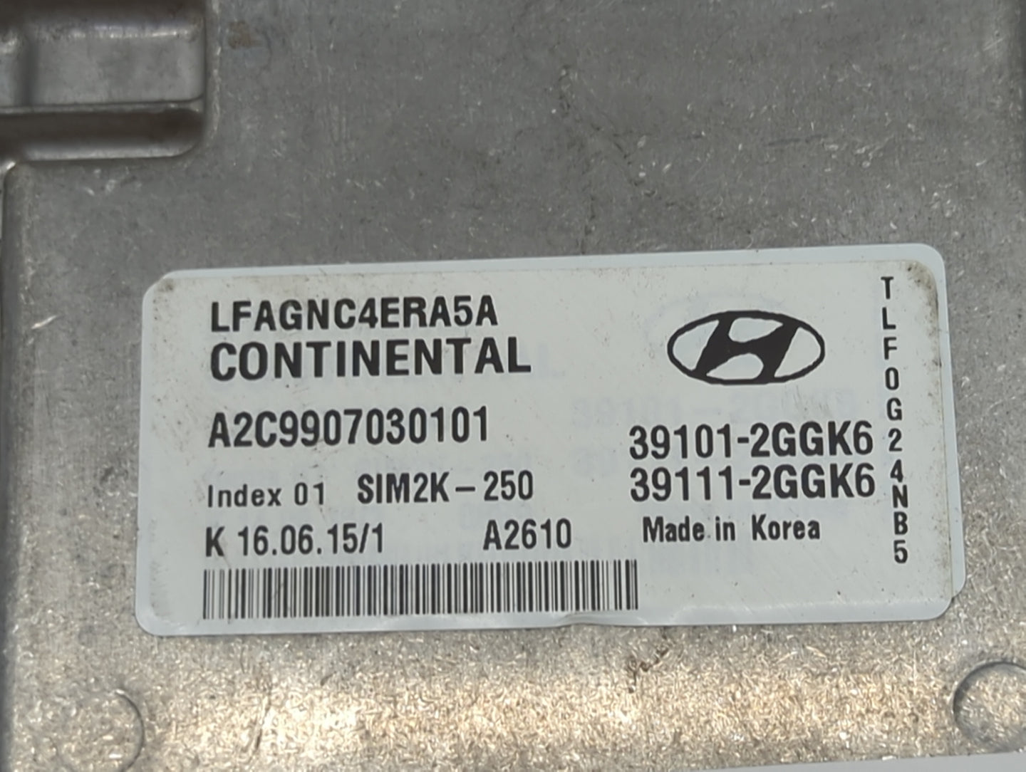 2015-2017 Hyundai Sonata PCM Engine Control Computer ECU ECM PCU OEM Fits OEM Used Auto Parts - Oemusedautoparts1.com