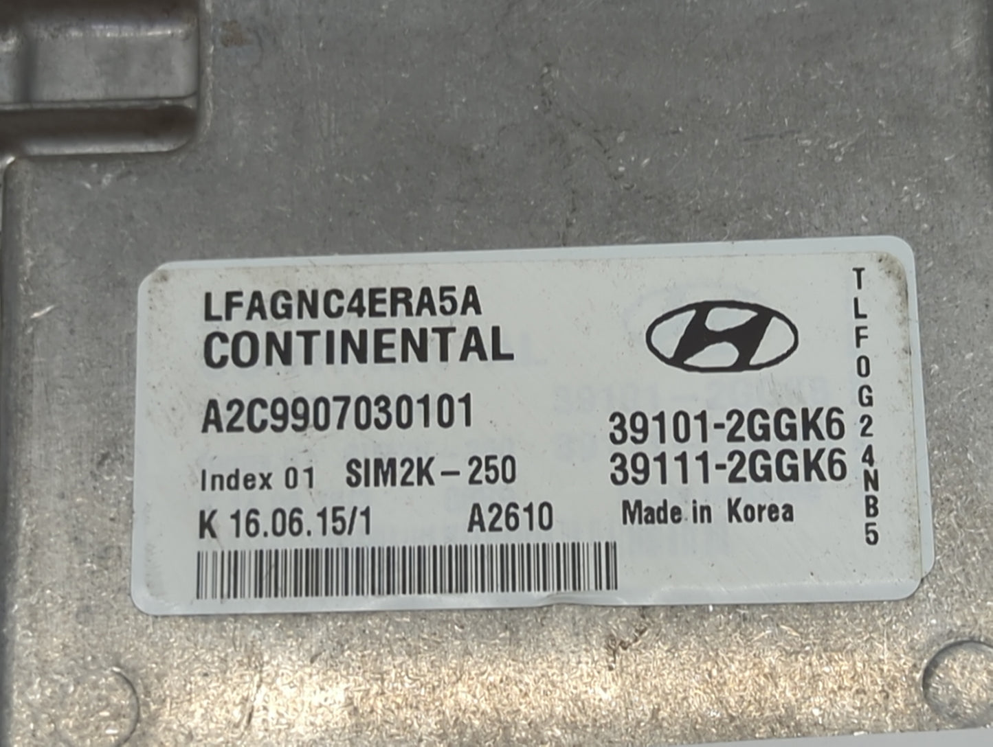 2015-2017 Hyundai Sonata PCM Engine Control Computer ECU ECM PCU OEM Fits OEM Used Auto Parts - Oemusedautoparts1.com