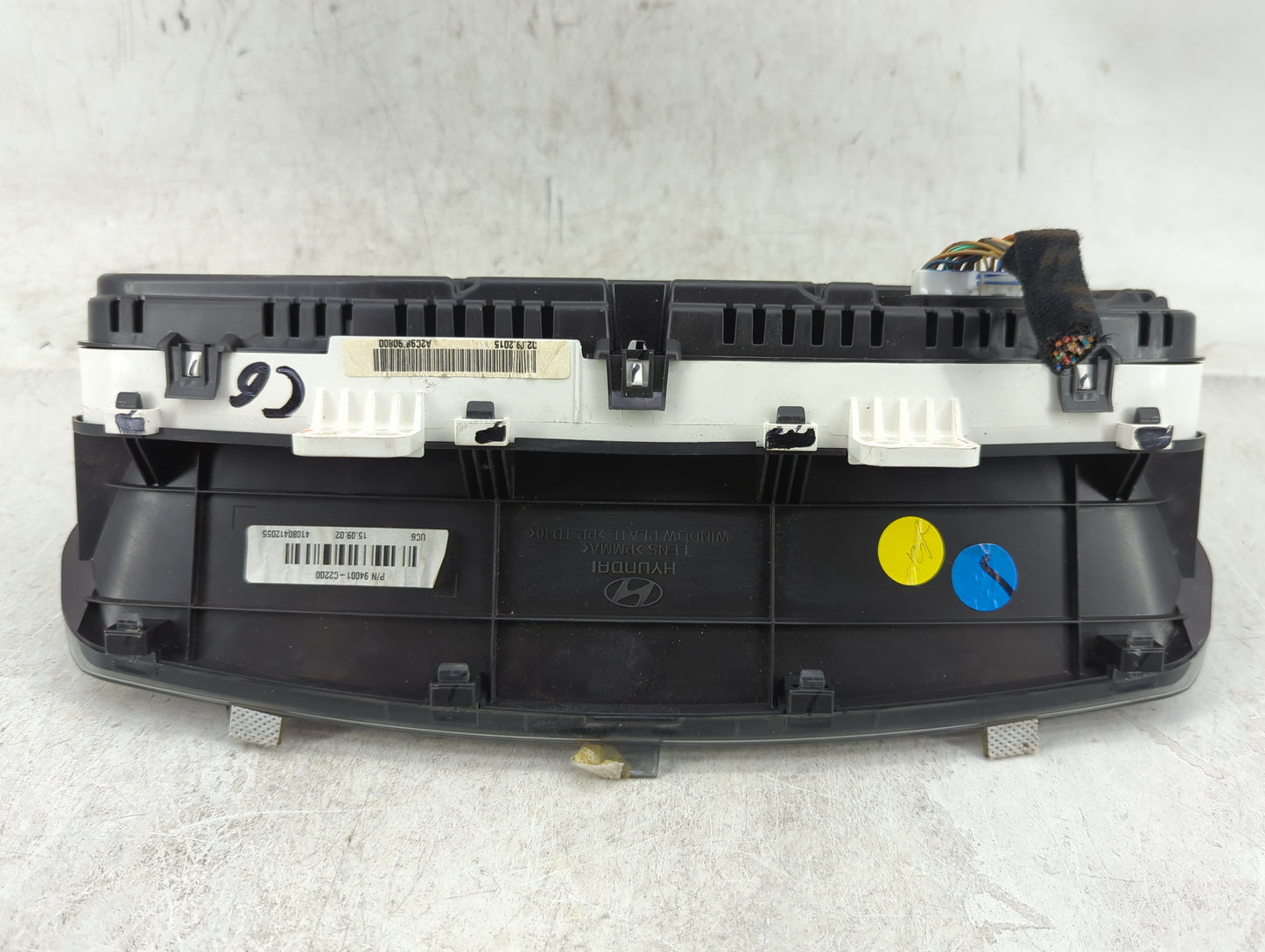 2016-2017 Hyundai Sonata Instrument Cluster Speedometer Gauges P/N:94001-C2200 Fits Fits 2016 2017 OEM Used Auto Parts - Oem