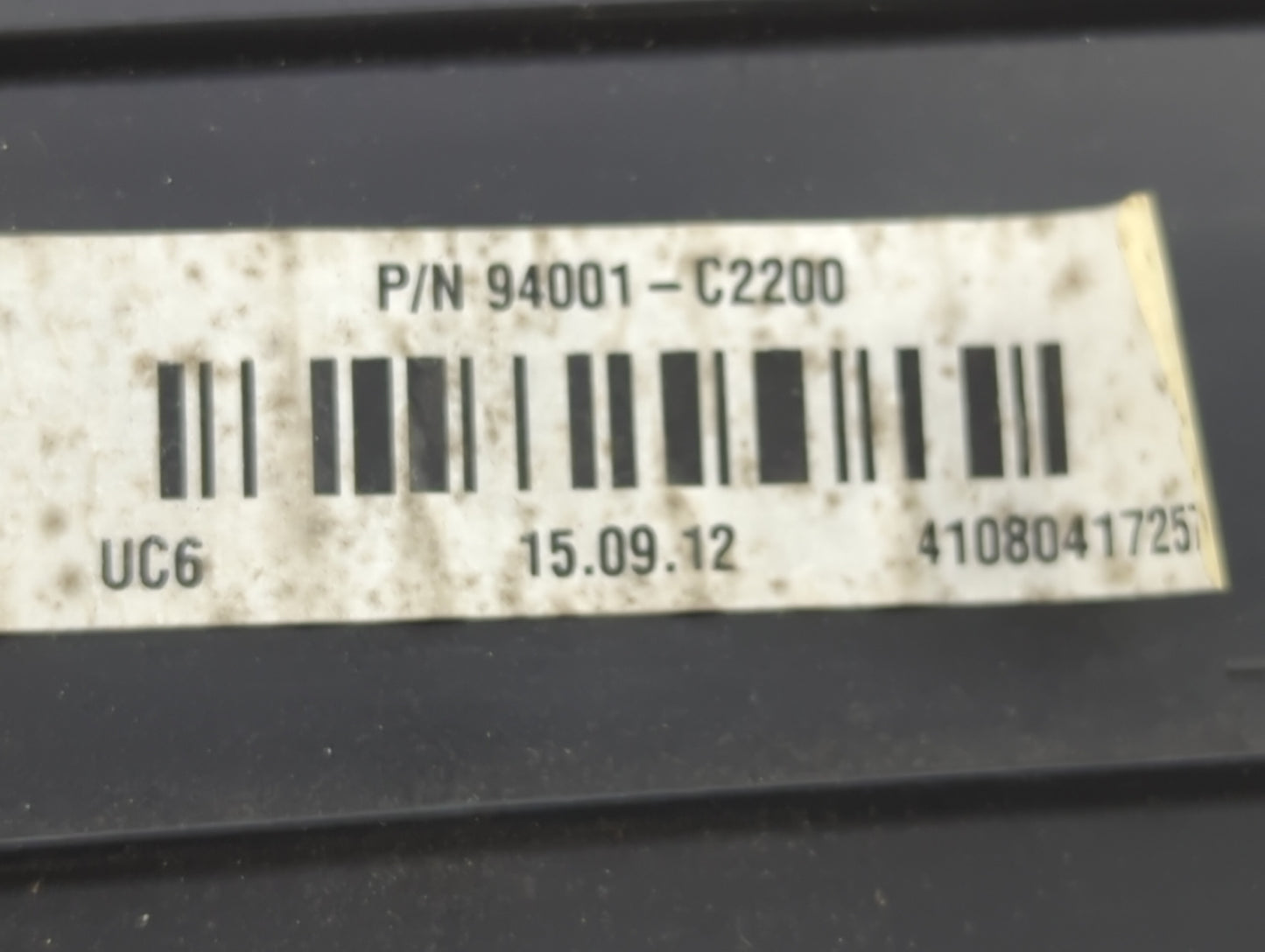 2016-2017 Hyundai Sonata Instrument Cluster Speedometer Gauges P/N:94001-C2200 Fits Fits 2016 2017 OEM Used Auto Parts - Oem