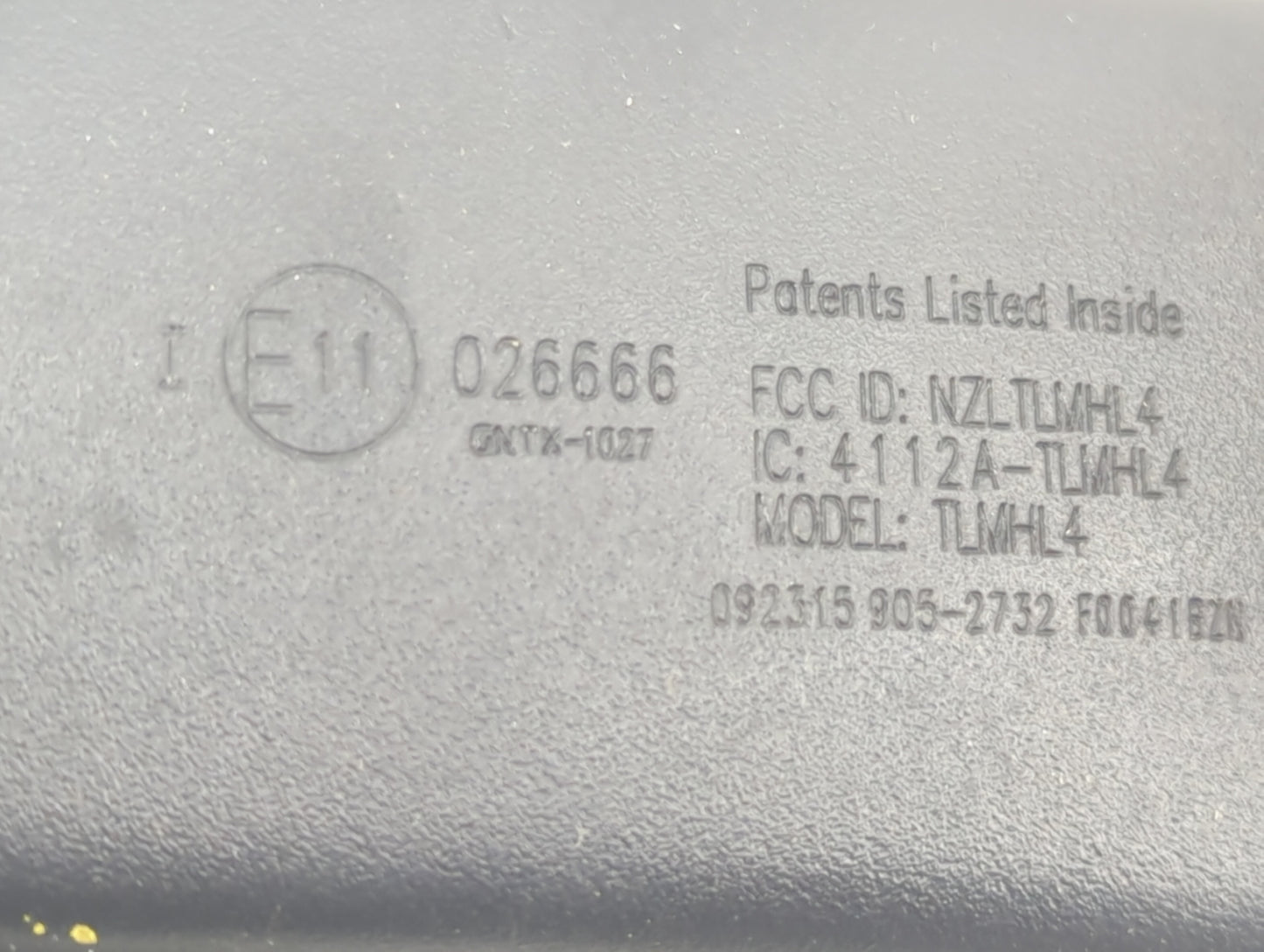 2011-2019 Hyundai Sonata Interior Rear View Mirror Replacement OEM P/N:026666 GNTX-1027 Fits OEM Used Auto Parts - Oemusedau