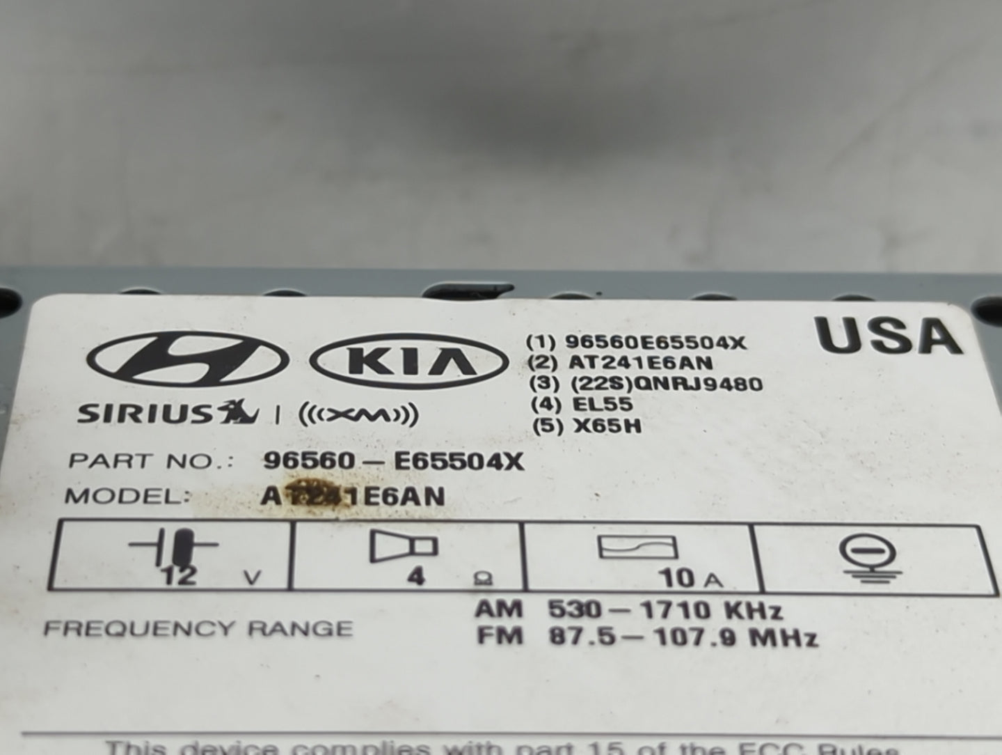 2016-2016 Hyundai Sonata Information Display Screen - Oemusedautoparts1.com