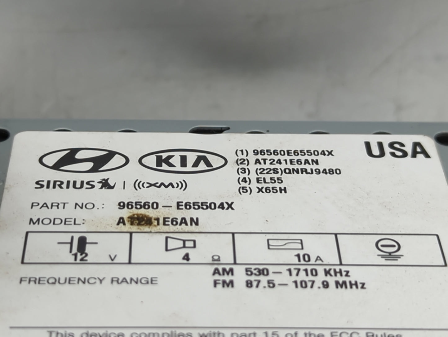 2016-2016 Hyundai Sonata Information Display Screen - Oemusedautoparts1.com