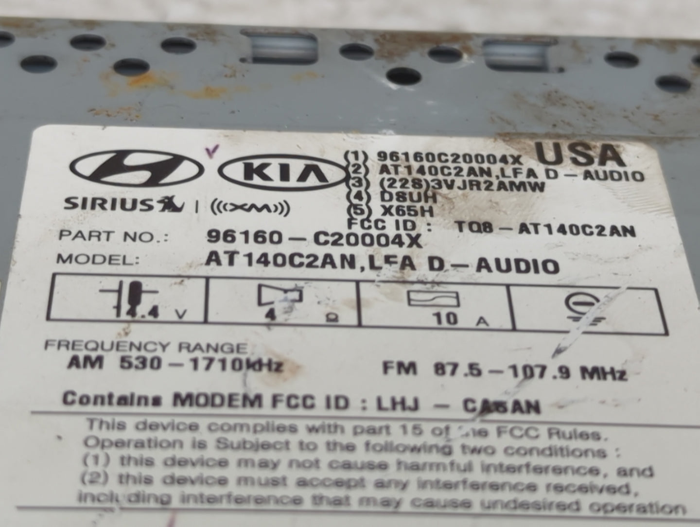 2016 Hyundai Sonata Information Display Screen - Oemusedautoparts1.com