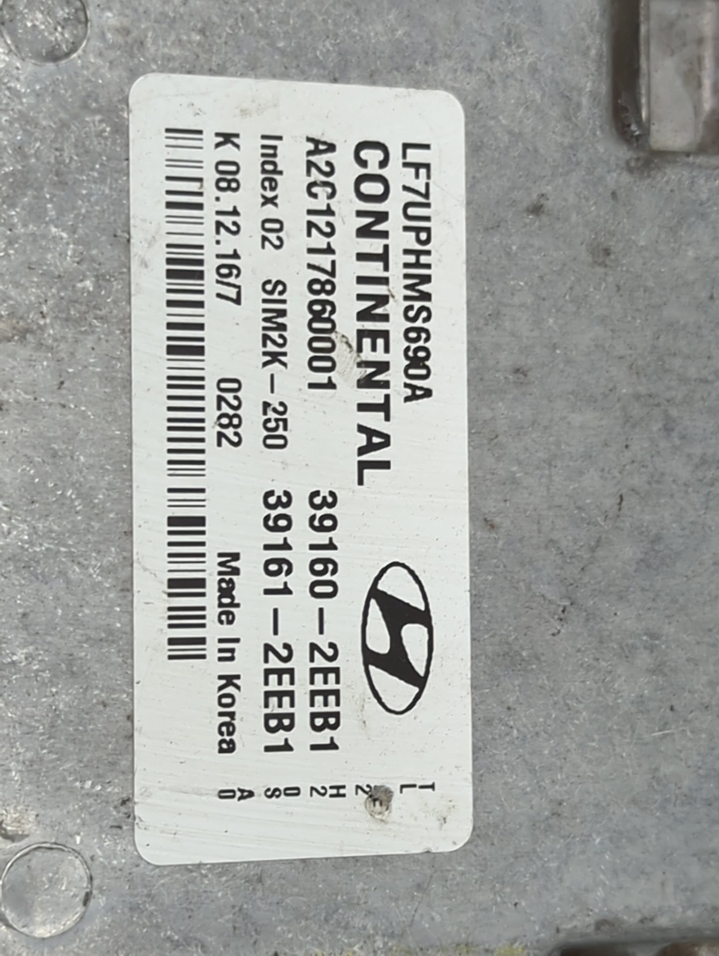 2016-2017 Hyundai Sonata PCM Engine Control Computer ECU ECM PCU OEM P/N:LF7UPHMS690A A2C1217860001 Fits Fits 2016 2017 OEM 