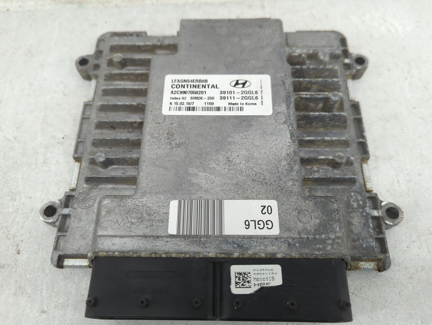 2015-2017 Hyundai Sonata PCM Engine Control Computer ECU ECM PCU OEM P/N:39101-2GGL6 39111-2GGL6 Fits Fits 2015 2016 2017 OE