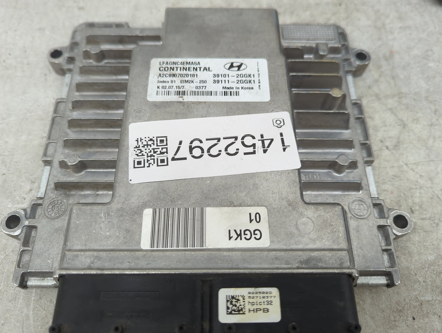 2015-2017 Hyundai Sonata PCM Engine Control Computer ECU ECM PCU OEM P/N:LFAGNC4EMA5A A2C9907020101 Fits Fits 2015 2016 2017