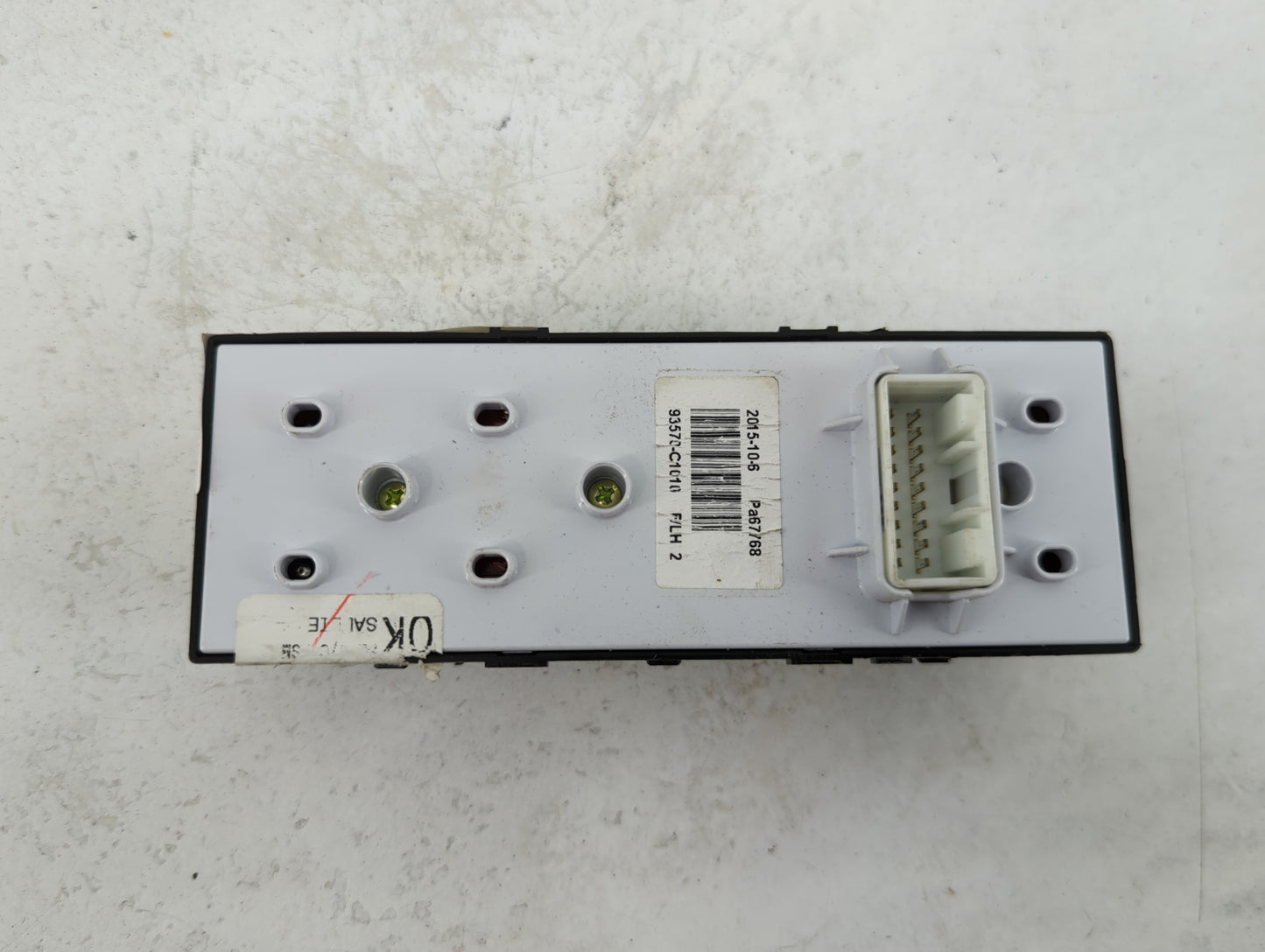 2015-2019 Hyundai Sonata Master Power Window Switch Replacement Driver Side Left P/N:93570-C1010 Fits OEM Used Auto Parts - 