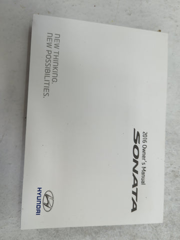 2016 Hyundai Sonata Owners Manual Book Guide P/N:GC10-EU50B OEM Used Auto Parts