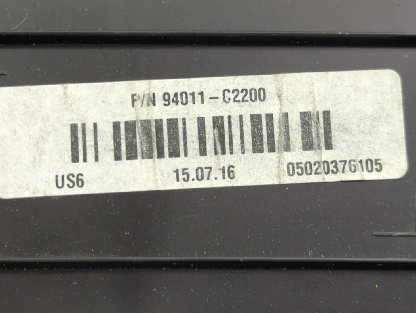 2016-2017 Hyundai Sonata Instrument Cluster Speedometer Gauges P/N:94011-C2200 Miles: Fits Fits 2016 2017 OEM Used Auto Part