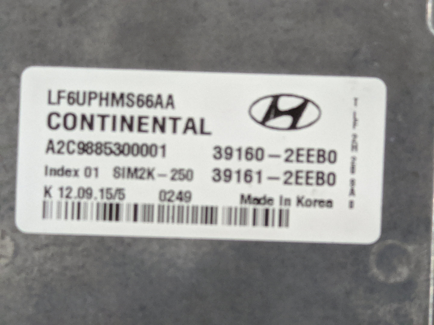 2015-2017 Hyundai Sonata PCM Engine Control Computer ECU ECM PCU OEM P/N:LF6UPHMS66AA A2C9885300001 Fits Fits 2015 2016 2017